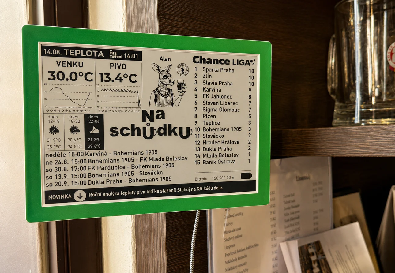 Moznosti obsahu na e-paperu Živý obraz
