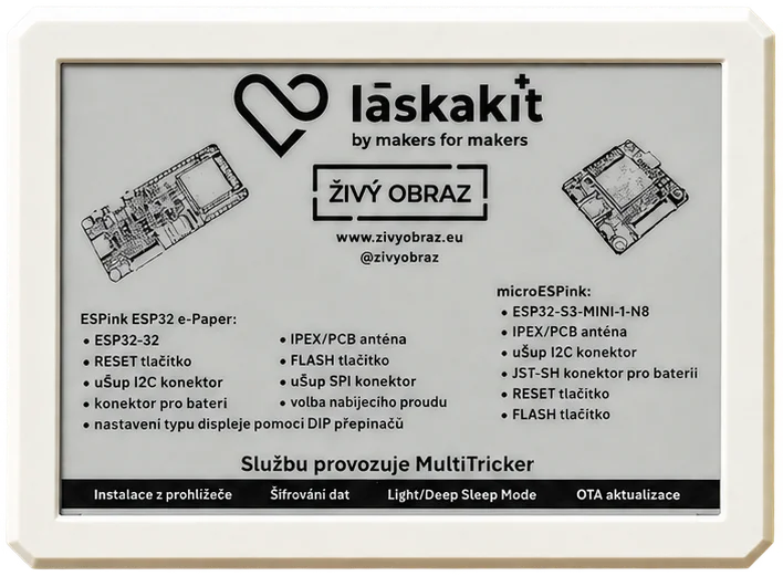Živý obraz na zařízení LáskaKit